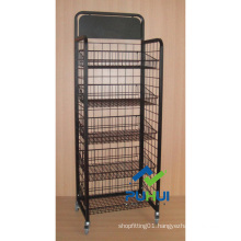 Mobile Floor Standing Metal Bulk Display Fixture (PHY315)